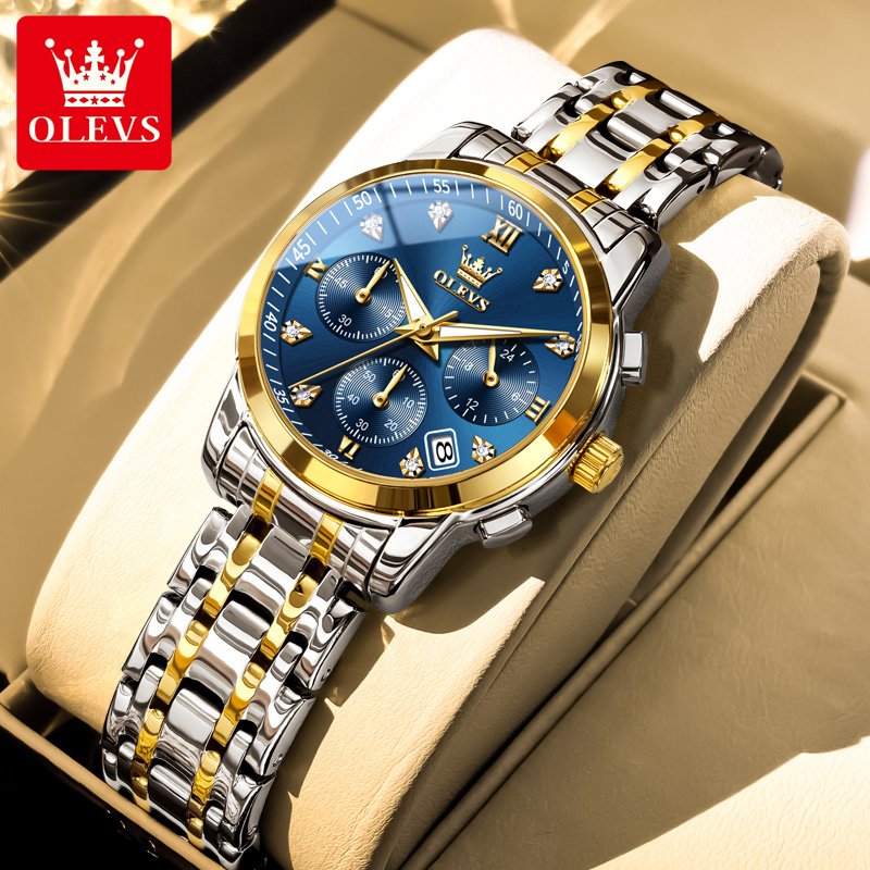 Jewelry Diamond Watches - OLEVS Dameshorloge Luxe Merk Quartz Horloge