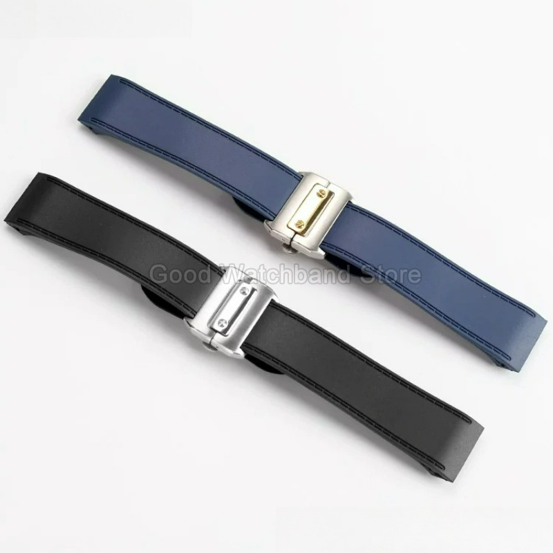 Zwart Blauw Hoge Kwaliteit Rub - Cartier Watch Santos recensie en prijs